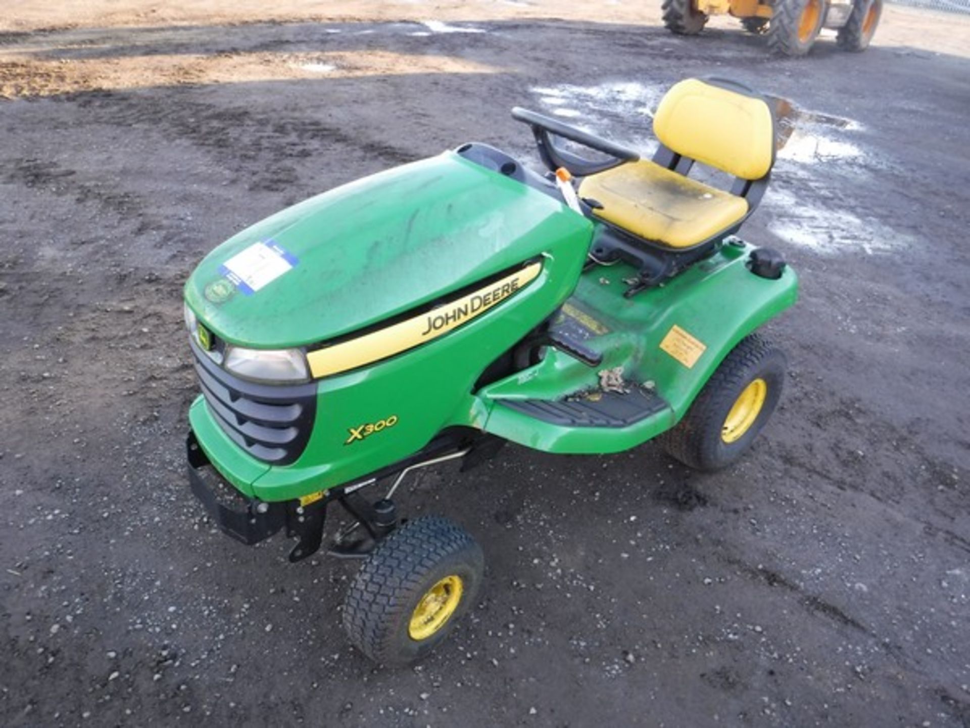 2008 JOHN DEERE X300. Tractor only, no engine or cutting deck. S/N MOX30013085788