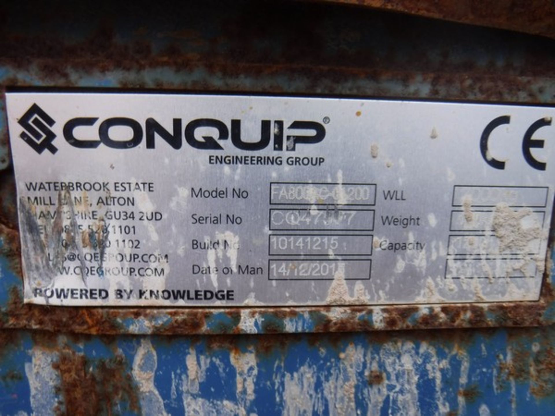 2015 CONQUIP 1200ltr tipping skips x 2 S/N CQ45589 & CQ47577 - Bild 6 aus 6