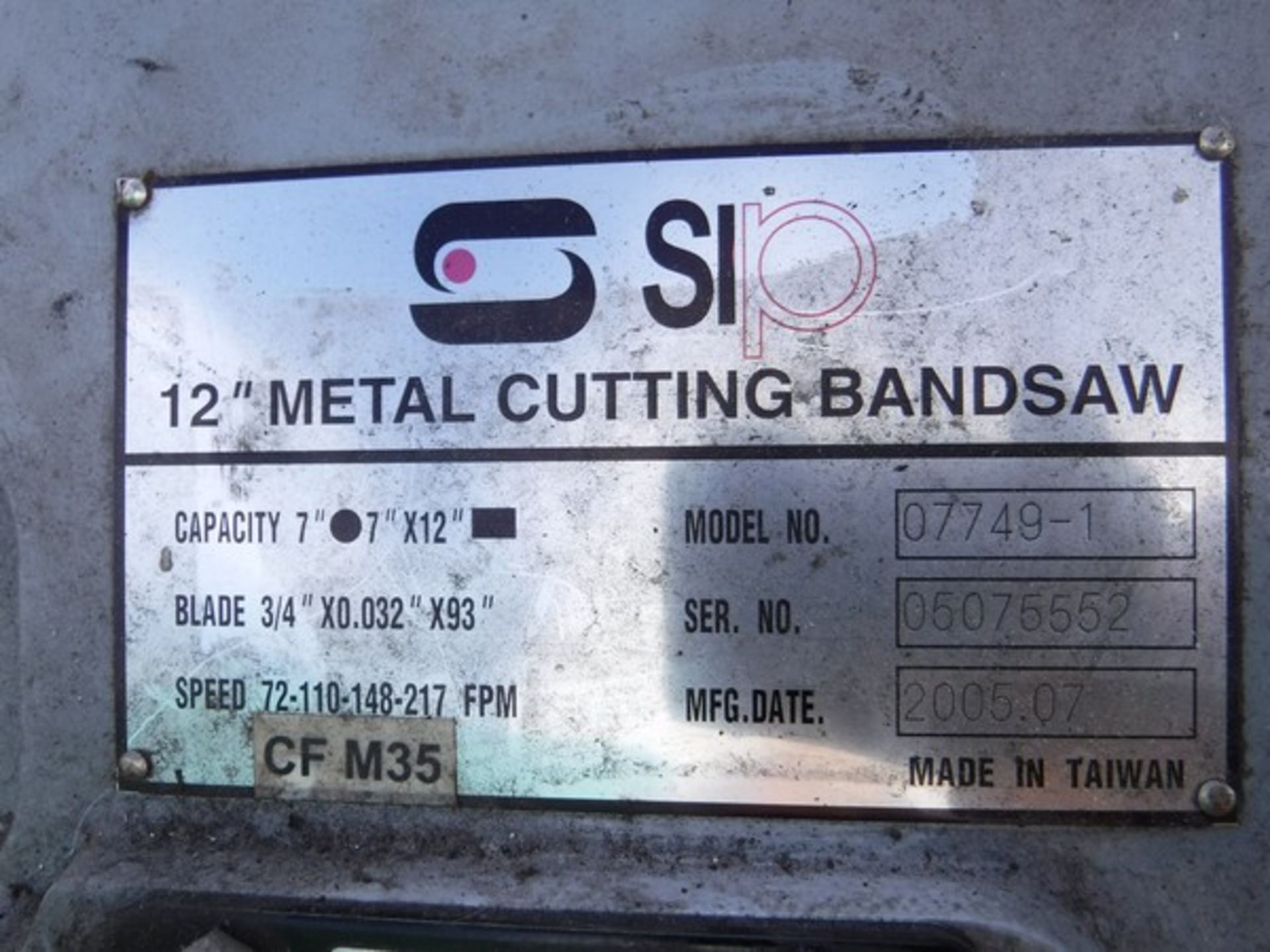 BAND SAW, 3 phase, metal cutting - Image 4 of 4