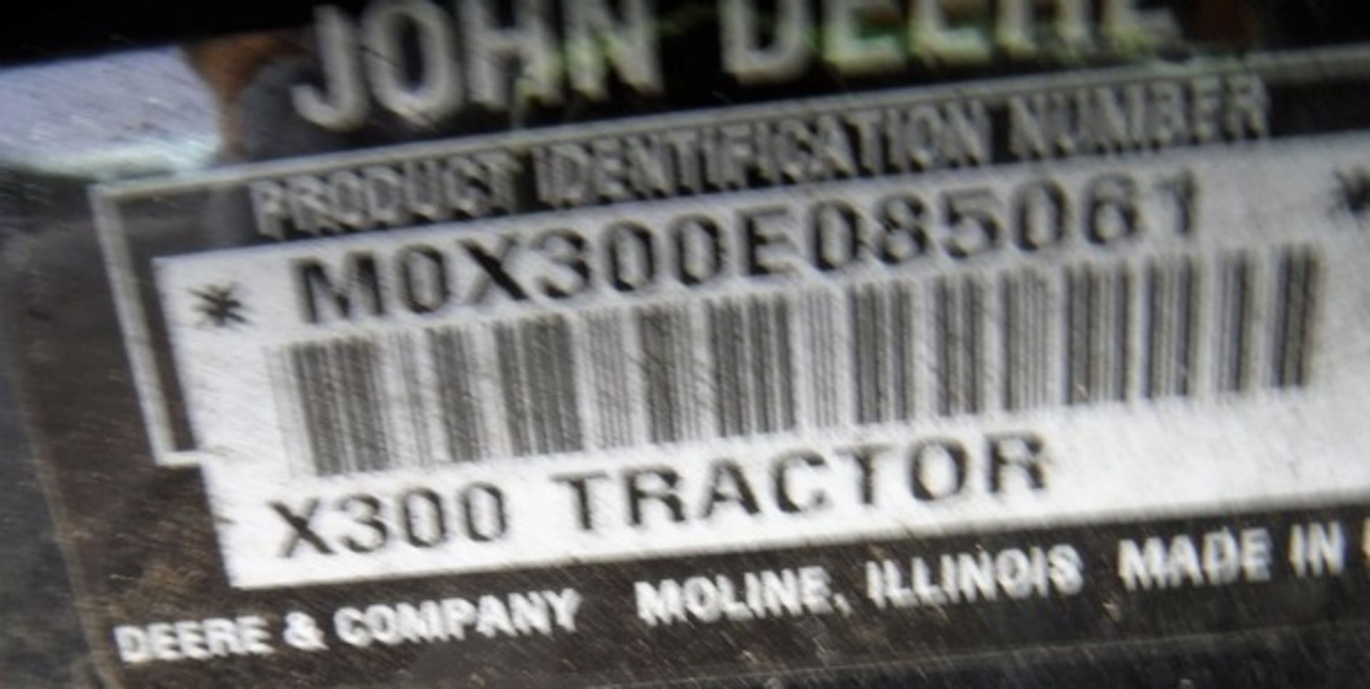 JOHN DEERE X300 42" edge deck. S/N MOX3000G085061 - Bild 5 aus 13