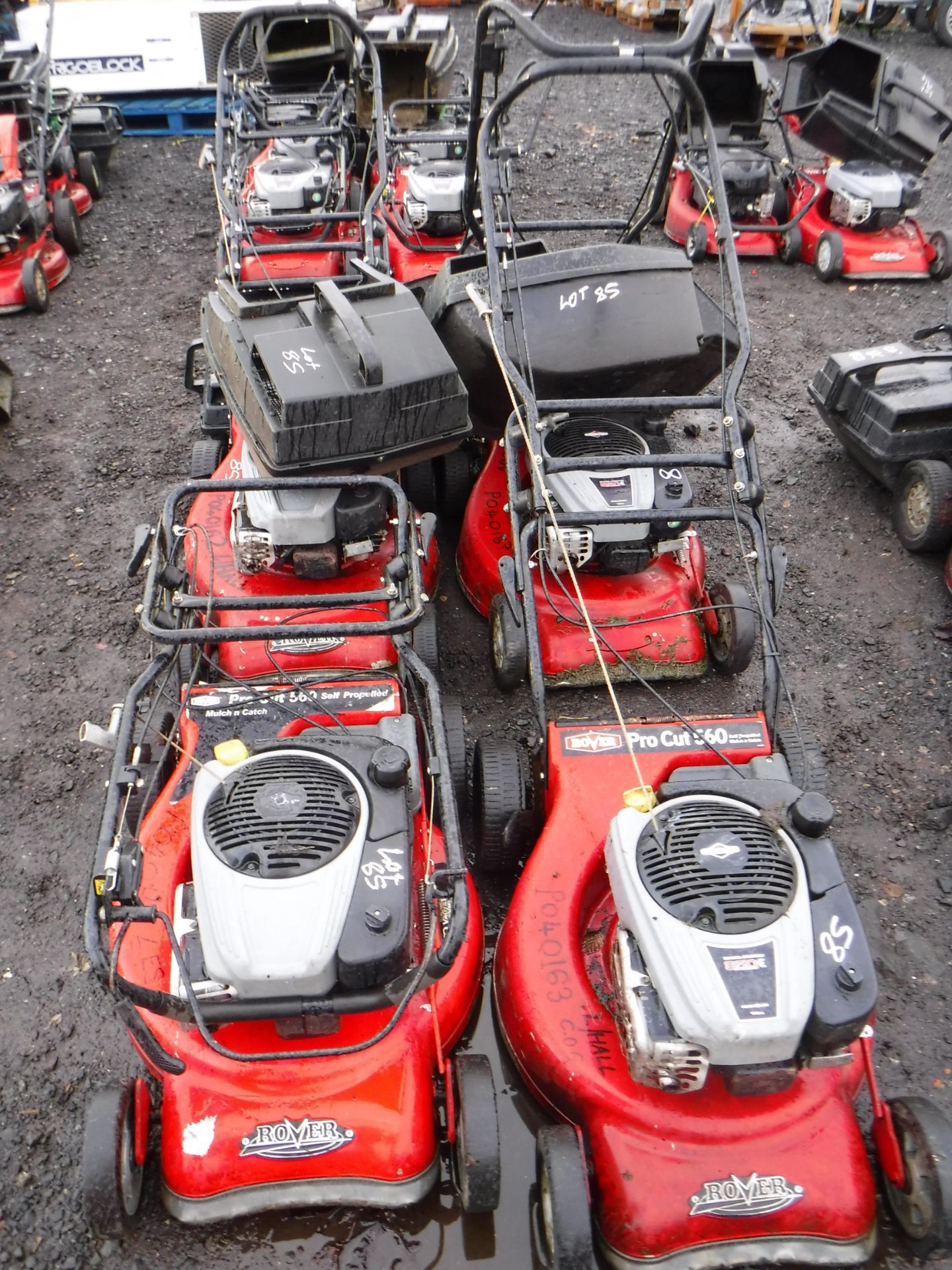 ROVER PRO CUT 560 x 4 self propelled mowers c/w 4 boxes