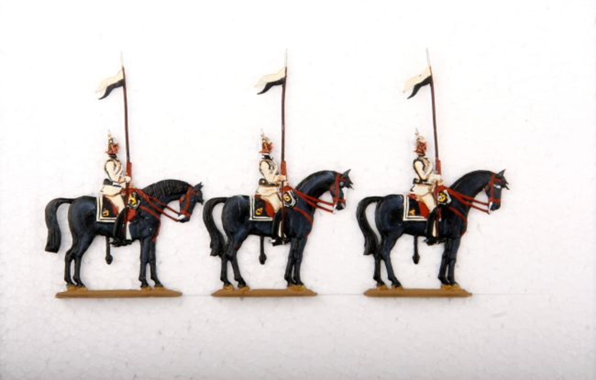 Deutsches Reich um 1910, Preußen, Leib-Kürassier-Regiment im Halt, Hodapp, 45-mm-Figuren, Spalt- - Bild 3 aus 3