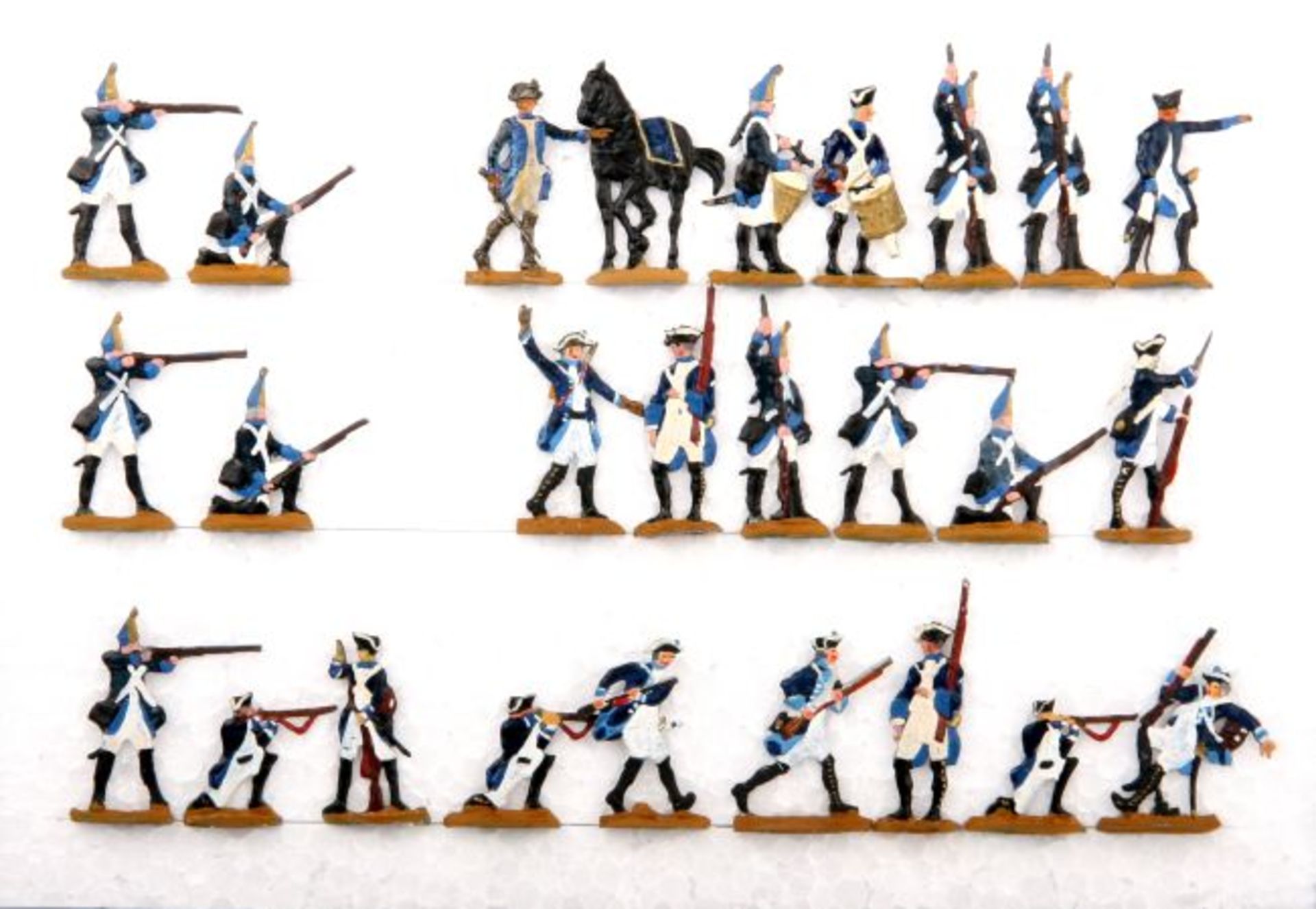 Preußen um 1760, Freikorps v. Wunsch, Grenadiere und Musketiere, verschiedene Hersteller,