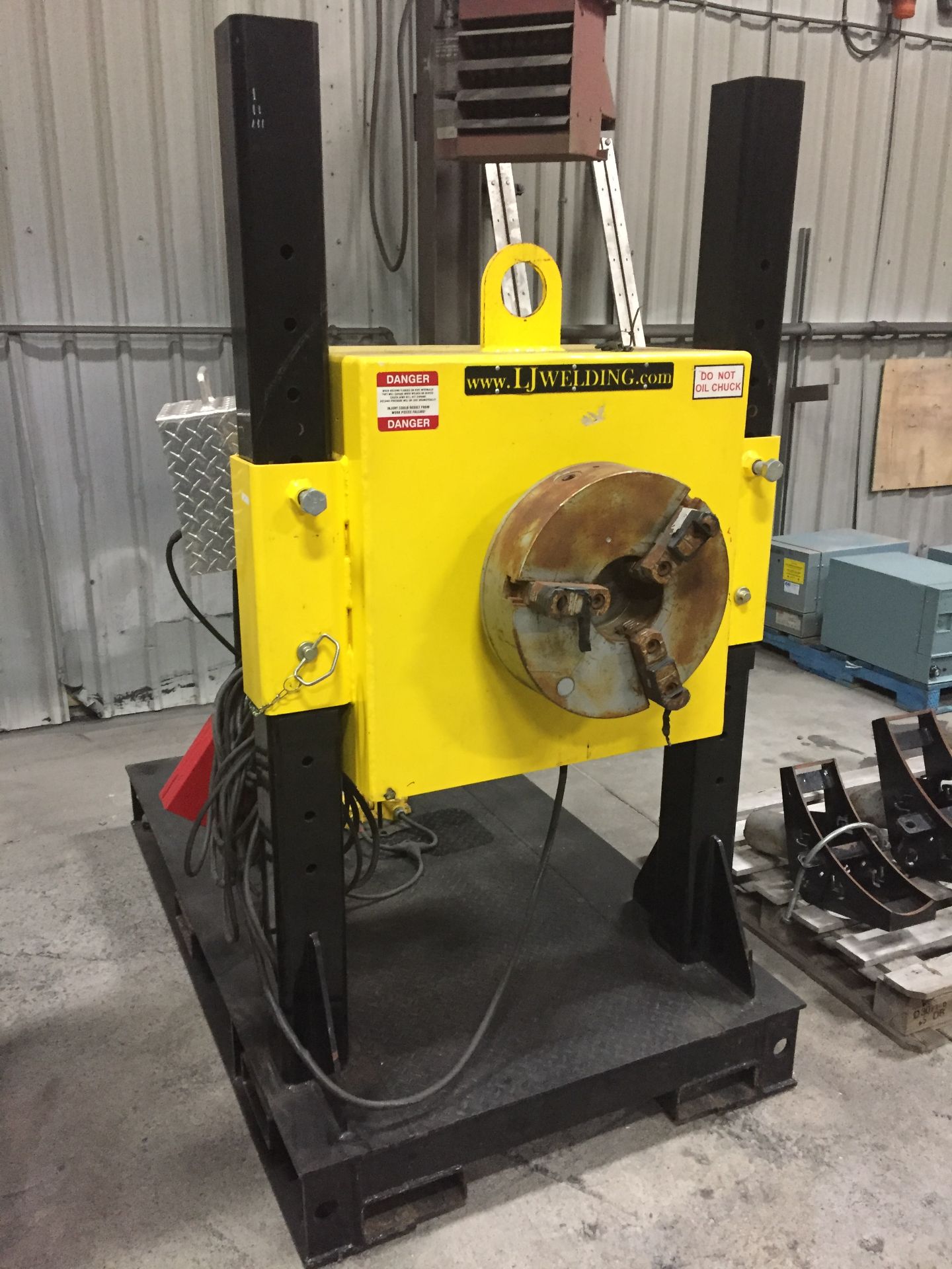 2014 LJ WELDING MODEL 16P-700 PIPE TURNING POSITIONER; S/N 212 WITH 3,600 LB. CAP., 110V-1P (LOCATED