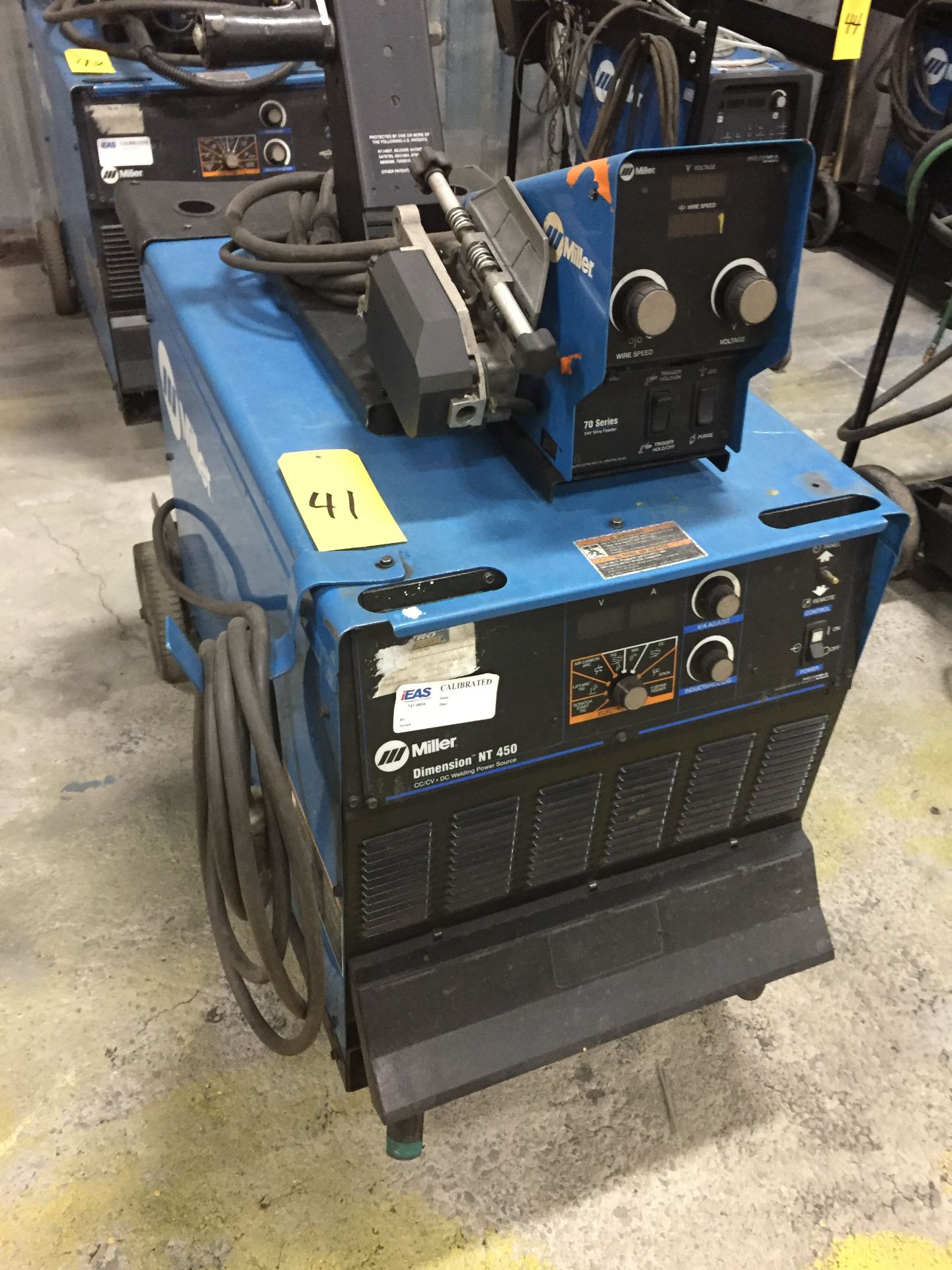 2010 MILLER MODEL DIMENSION NT-450 MULTIPROCESS WELDER; S/N MD020282C (LOCATED IN ST. JOHN'S)