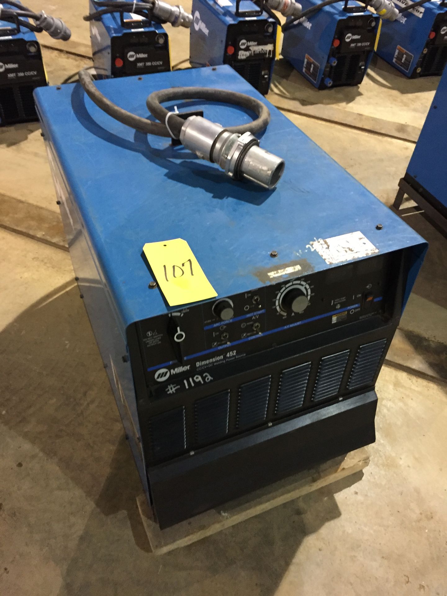 2014 MILLER DIMENSION 452 WELDER; S/N ME010254C (LOCATED IN PORT AUX BASQUES)