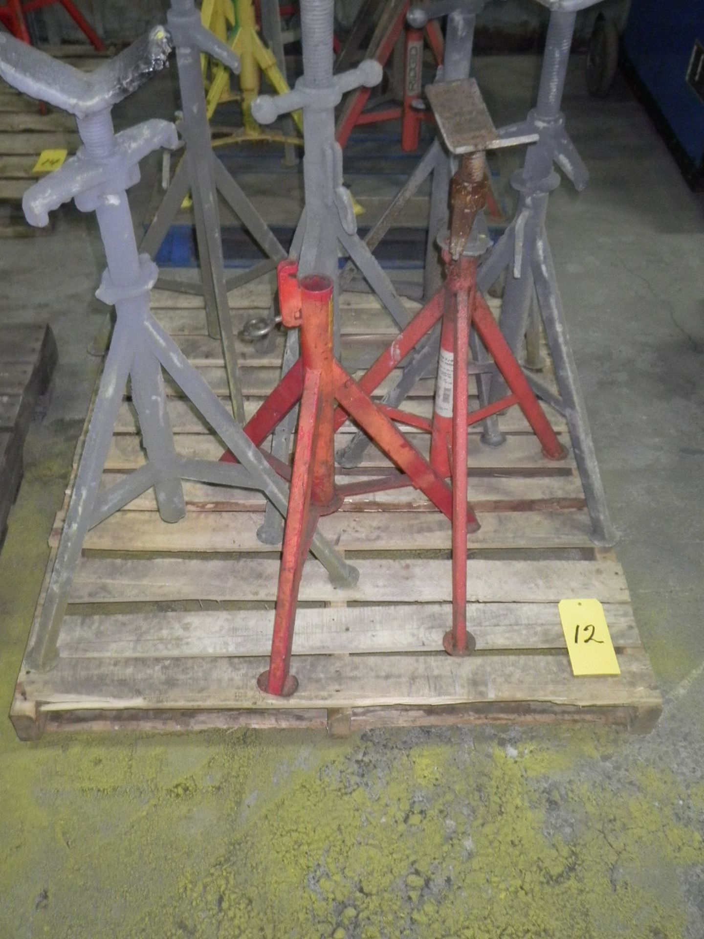 (7) MISC. PIPE STANDS (LOCATED IN ST. JOHN'S)