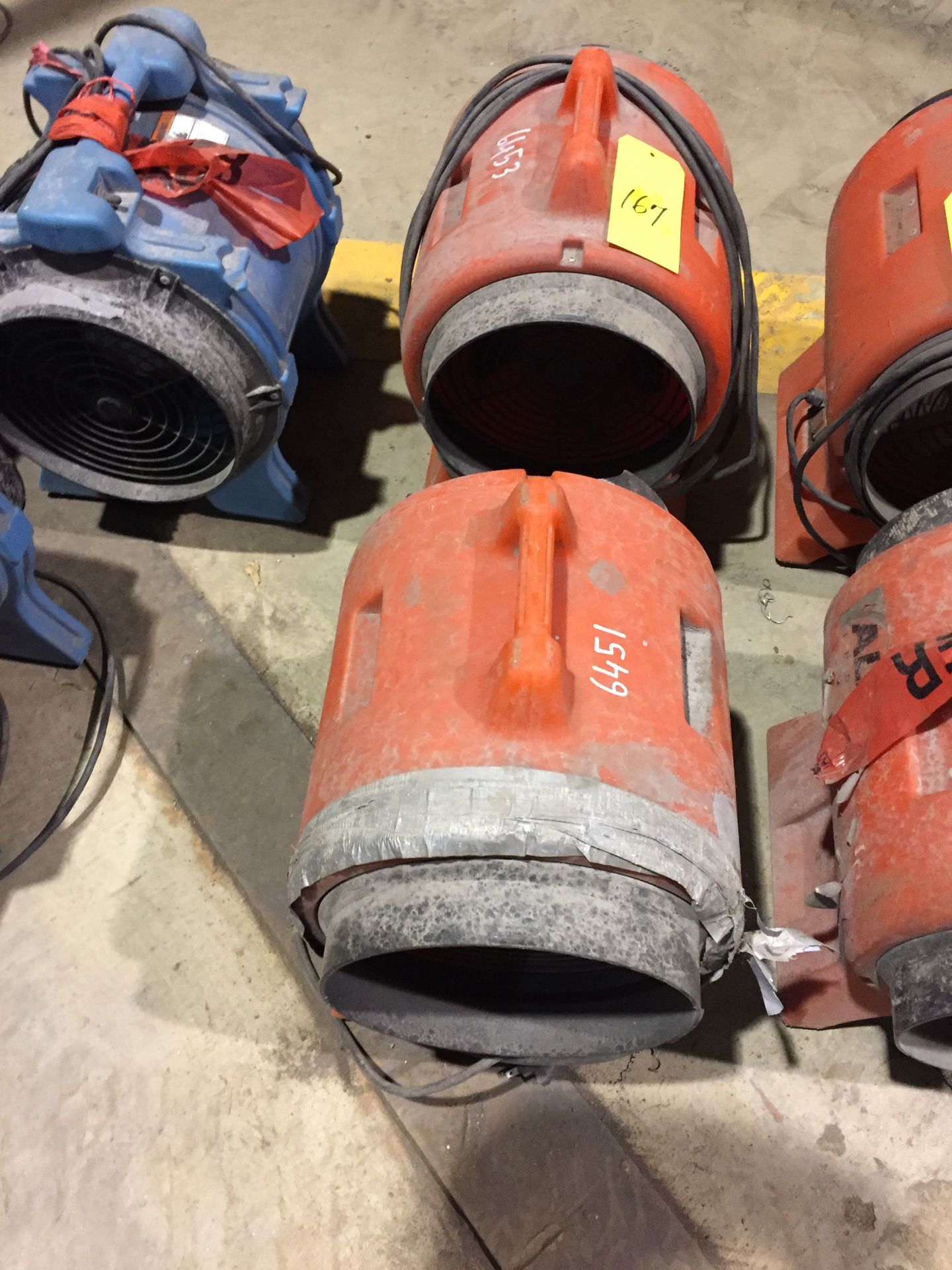 (2)- 2014 ALLEGRO MODEL AL953912 12'' FAN AIR BLOWERS, RED (LOCATED IN PORT AUX BASQUES)