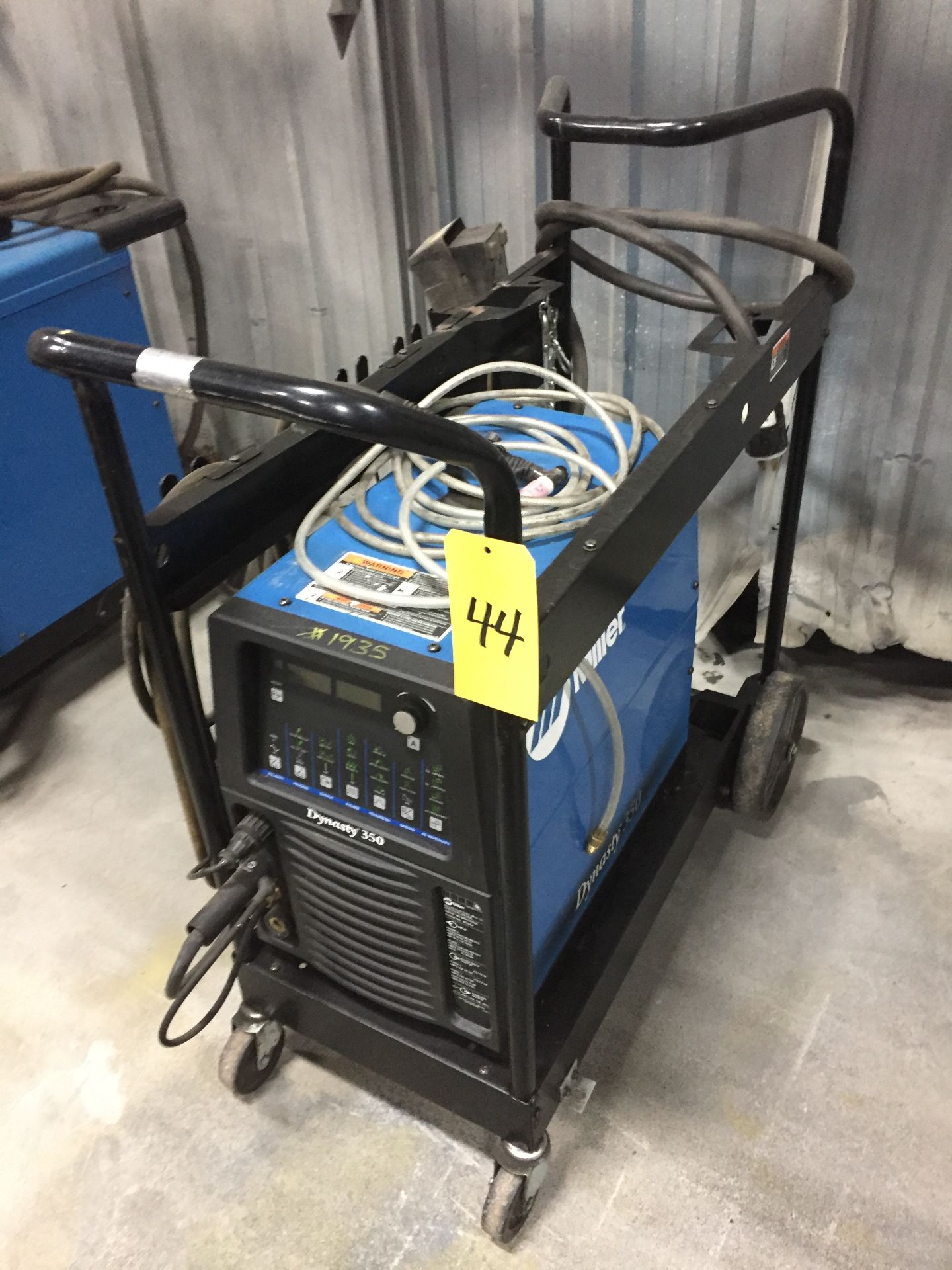 2014 MILLER MODEL DYNASTY 350 WELDER; S/N MD410744L C/W FOOT CONTROL (LOCATED IN ST. JOHN'S)