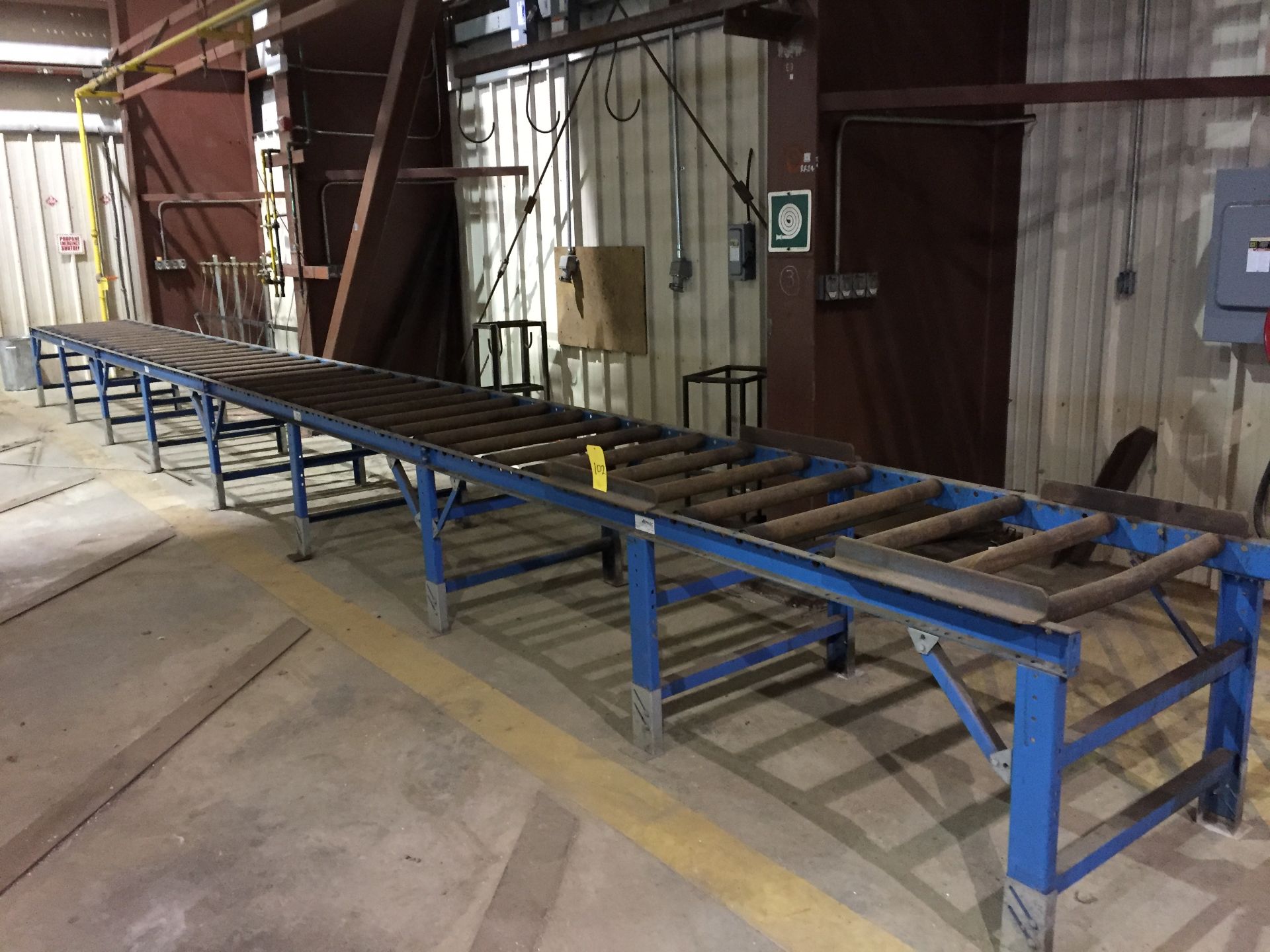 36'' W X 40' L X 34'' H ROLLER CONVEYOR (LOCATED IN PORT AUX BASQUES)