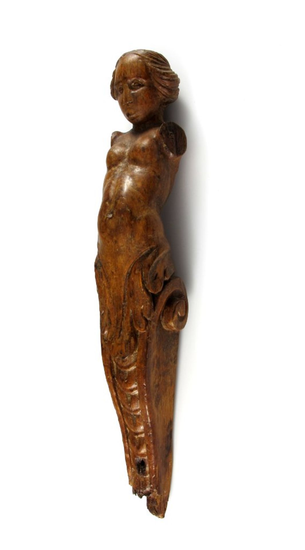 Karyatide. Holz geschnitzt. 18. Jh. H 51 cm