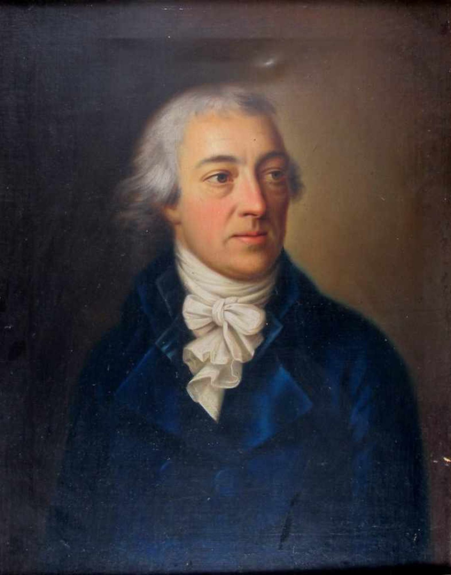 Anton Zeller. 1760 Scherzingen (Baden) - um 1837. Rs. sign. und 1793 dat. Portrait eines Herren