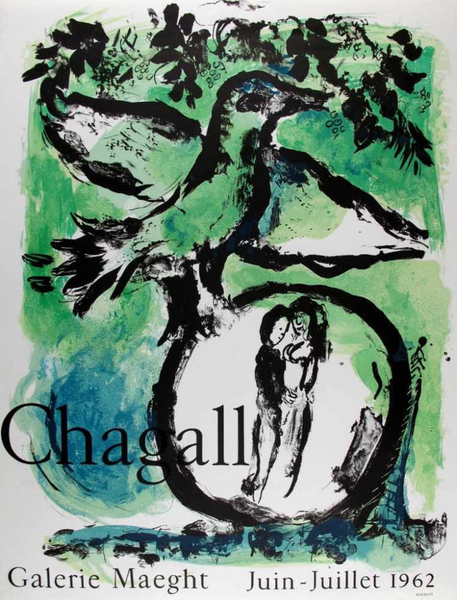 Marc Chagall. 1887 Witebsk - 1985 St. Paul de Vence. Ausstellungsplakat "Chagall", Galerie Maeght,
