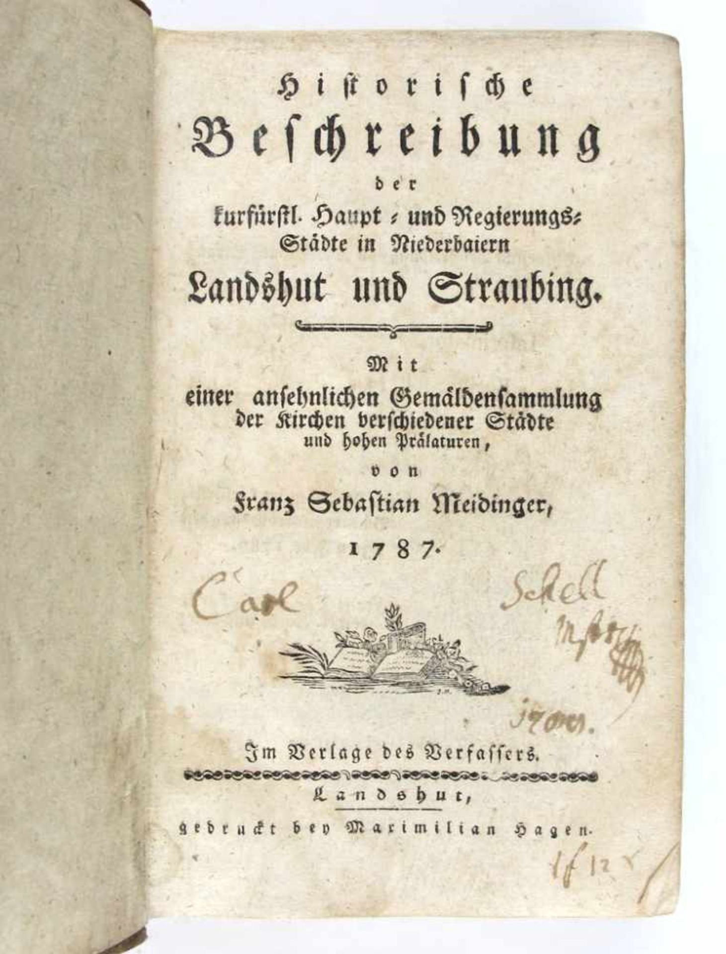 Bayern: Meidinger, Franz Sebastian. Historische Beschreibung der kurfürstl. Haupt- und Regierungs-