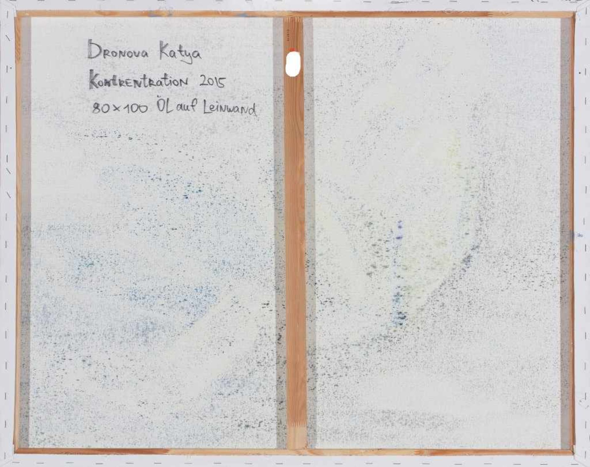 Katya Dronova. Geb. 1979 in Moskau. Monogr. und (20)15 dat. Rs. bez., dat. und bet. "Konzentration". - Bild 2 aus 2