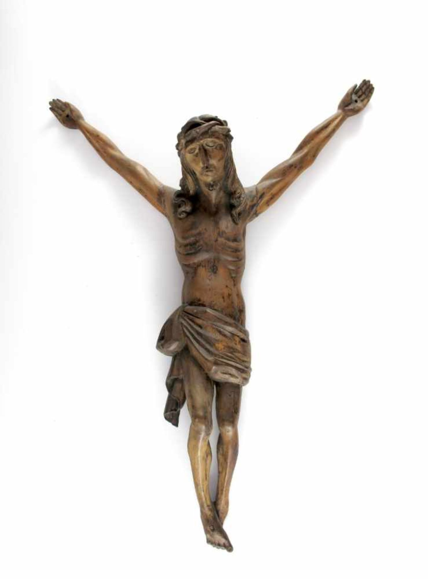 Kruzifixus. Holz. 19./20. Jh. H 54 cm