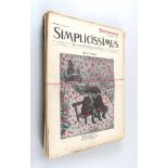 Simplicissimus Jahrgang 1912, Nrn. 1-13 und Nrn. 40-52. Begründet von Albert Langen und Th. Th.