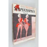 Simplicissimus Jahrgang 1965, Nrn. 1-16. 38 x 27 cm. 16 Hefte