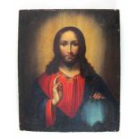 Ikone. Christus Pantokrator. Russland, 19. Jh. 30 x 25 cm
