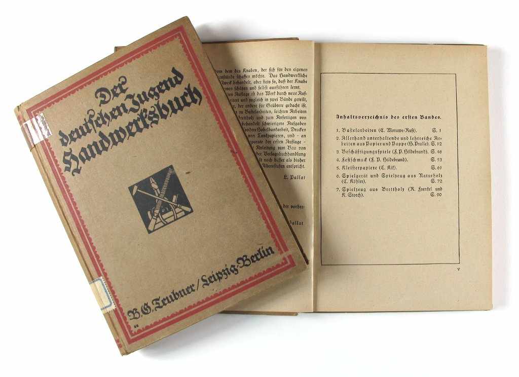 Handwerk: Pallat, Ludwig. Der deutschen Jugend Handwerksbuch. Verlag B.G. Teubner, Berlin 1921.