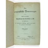 Frankfurt: Horne, Anton. Über geographische Benennungen aus der näheren und weiteren Umgebung von