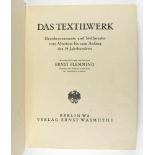 Textilien: Flemming, Ernst. Das Textilwerk. Gewebeornamente und Stoffmuster vom Altertum bis zum