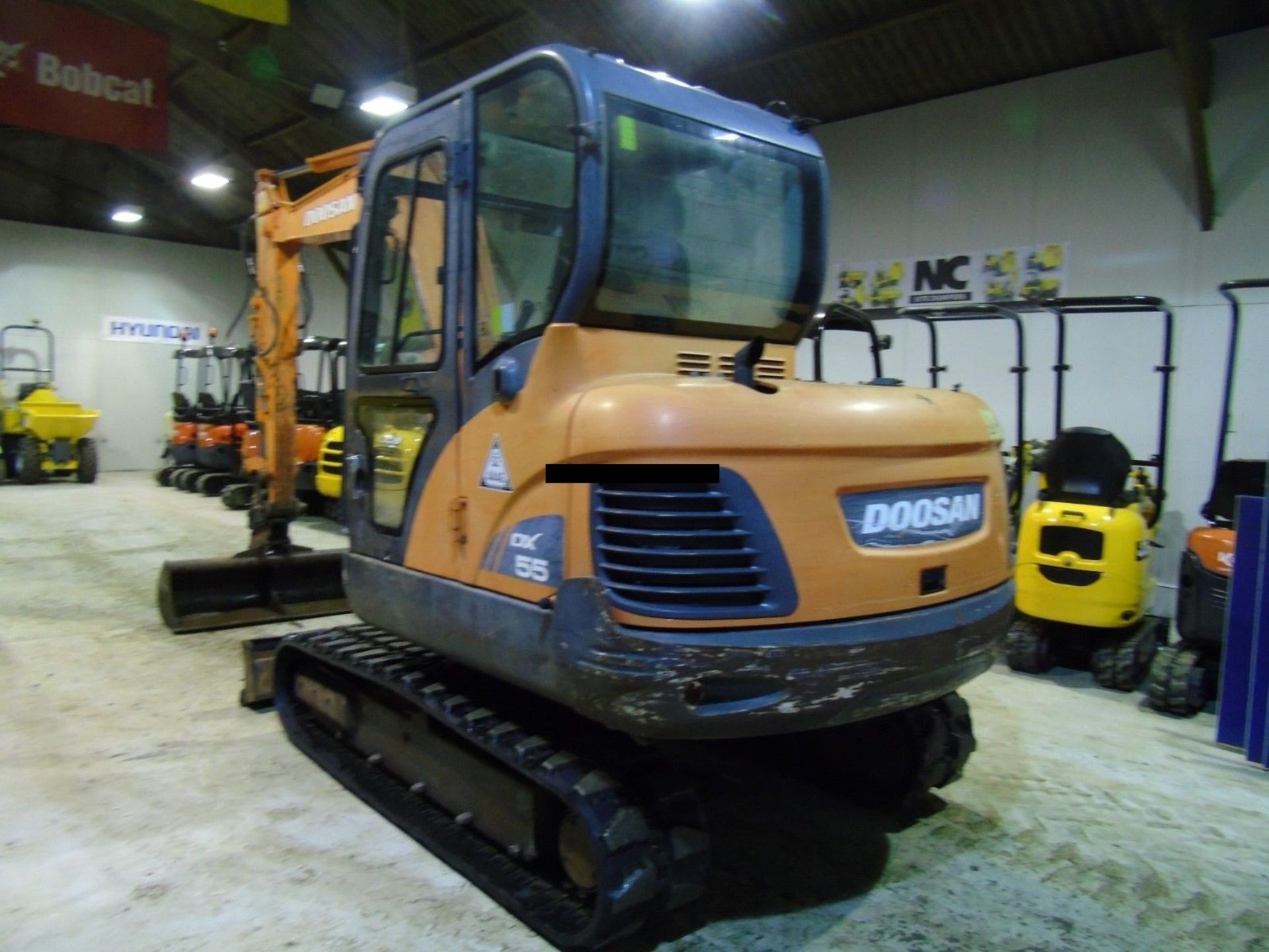 Used Doosan Bobcat DX55 5.65 ton Mini Digger 2008 - Image 8 of 10