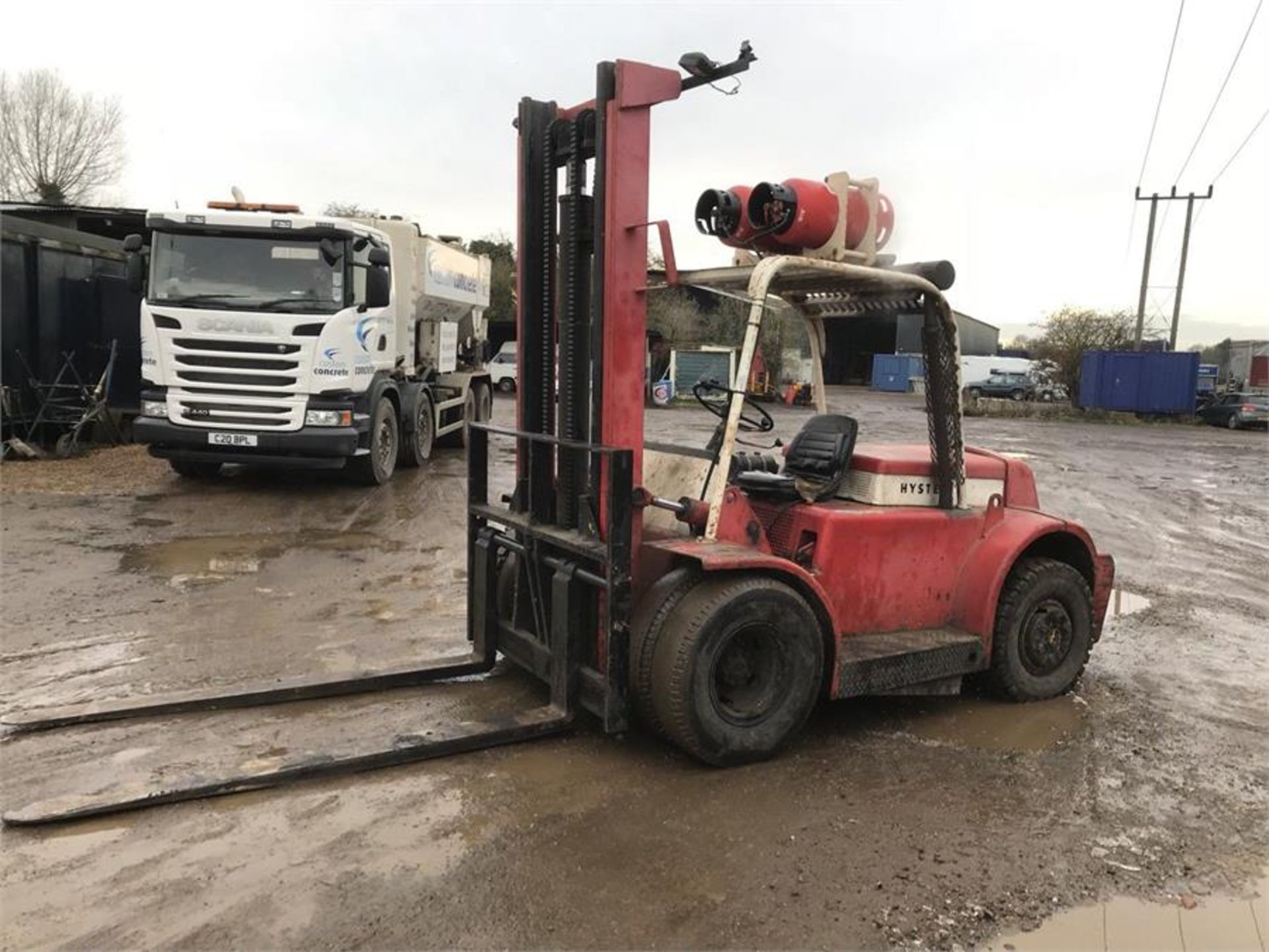 Hyster 5 Ton Gas Forklift Fork Truck Good Working Order.