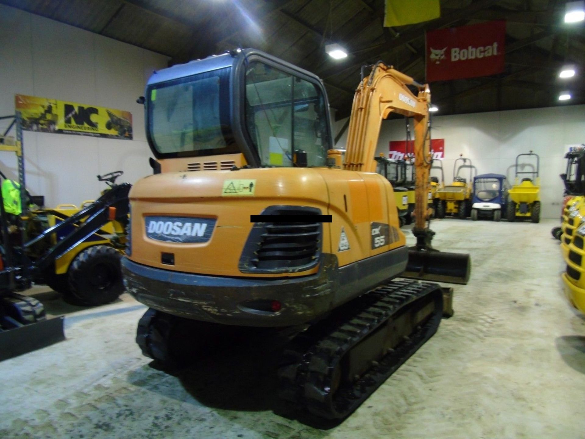 Used Doosan Bobcat DX55 5.65 ton Mini Digger 2008 - Image 2 of 10