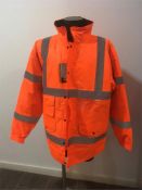 Orange Hi Vis Coat-Orange-3XL (25 Coats Per Lot)