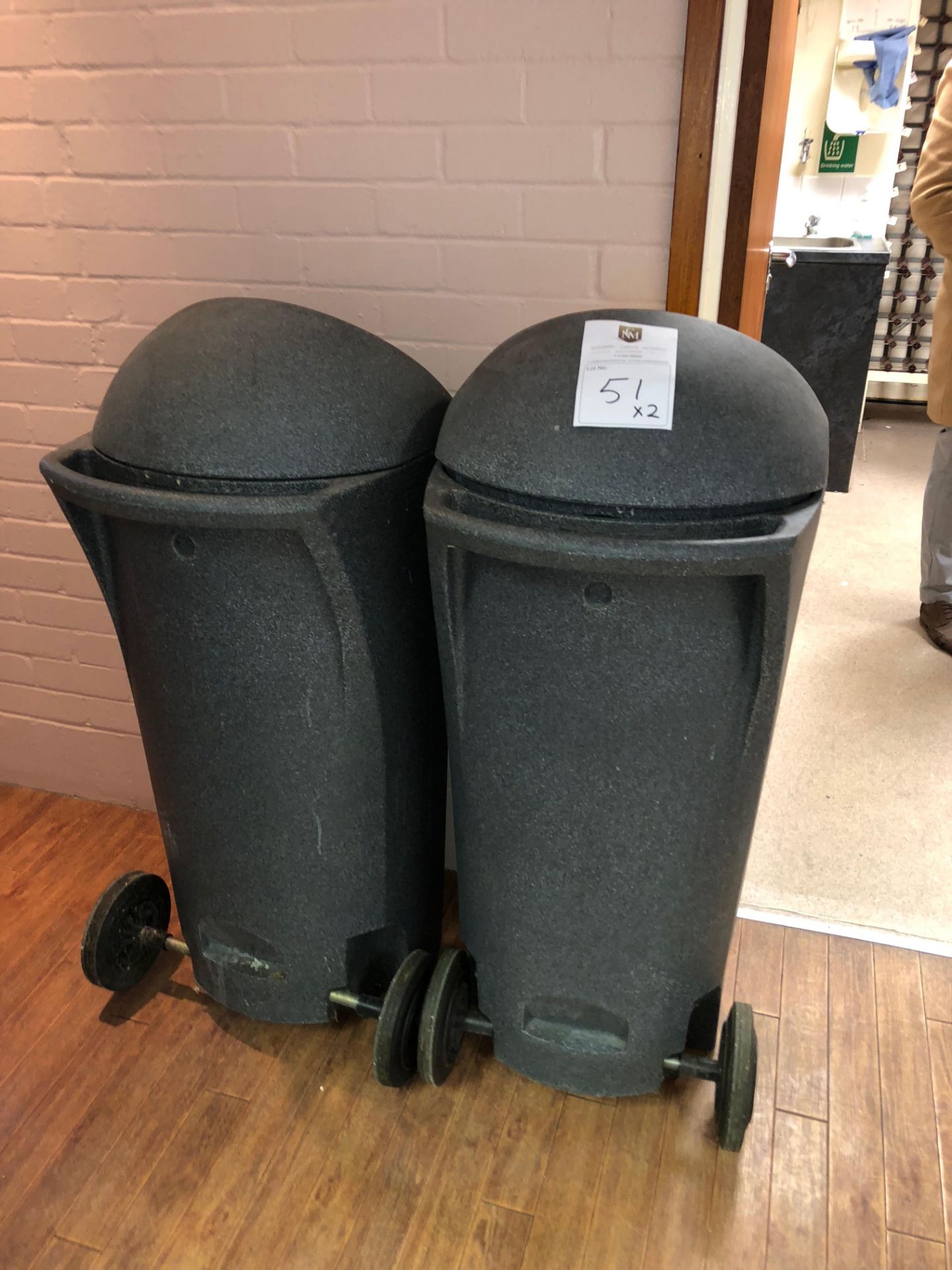 Two x Catering Bins