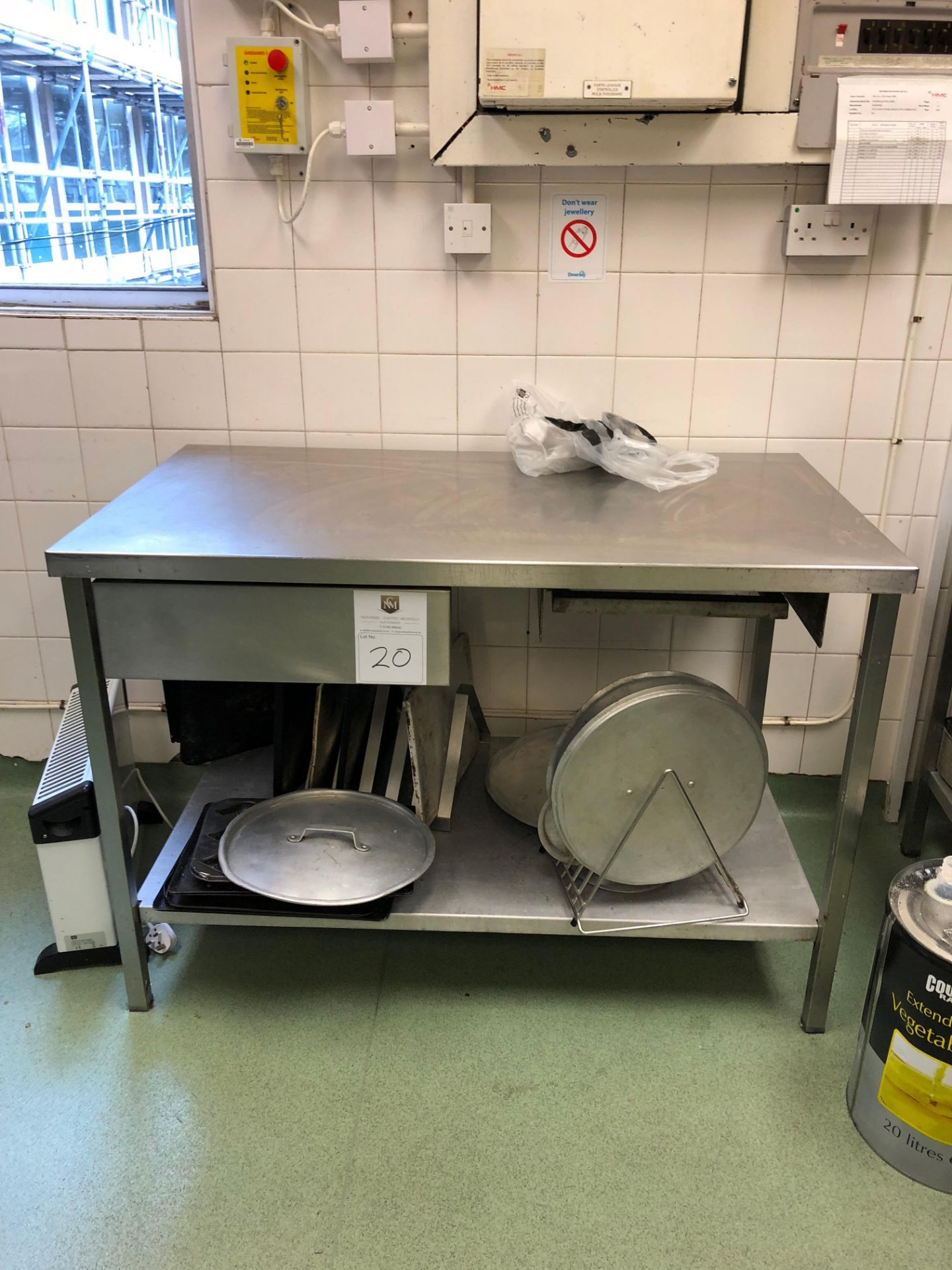 Stainless Steel Bench With Drawer