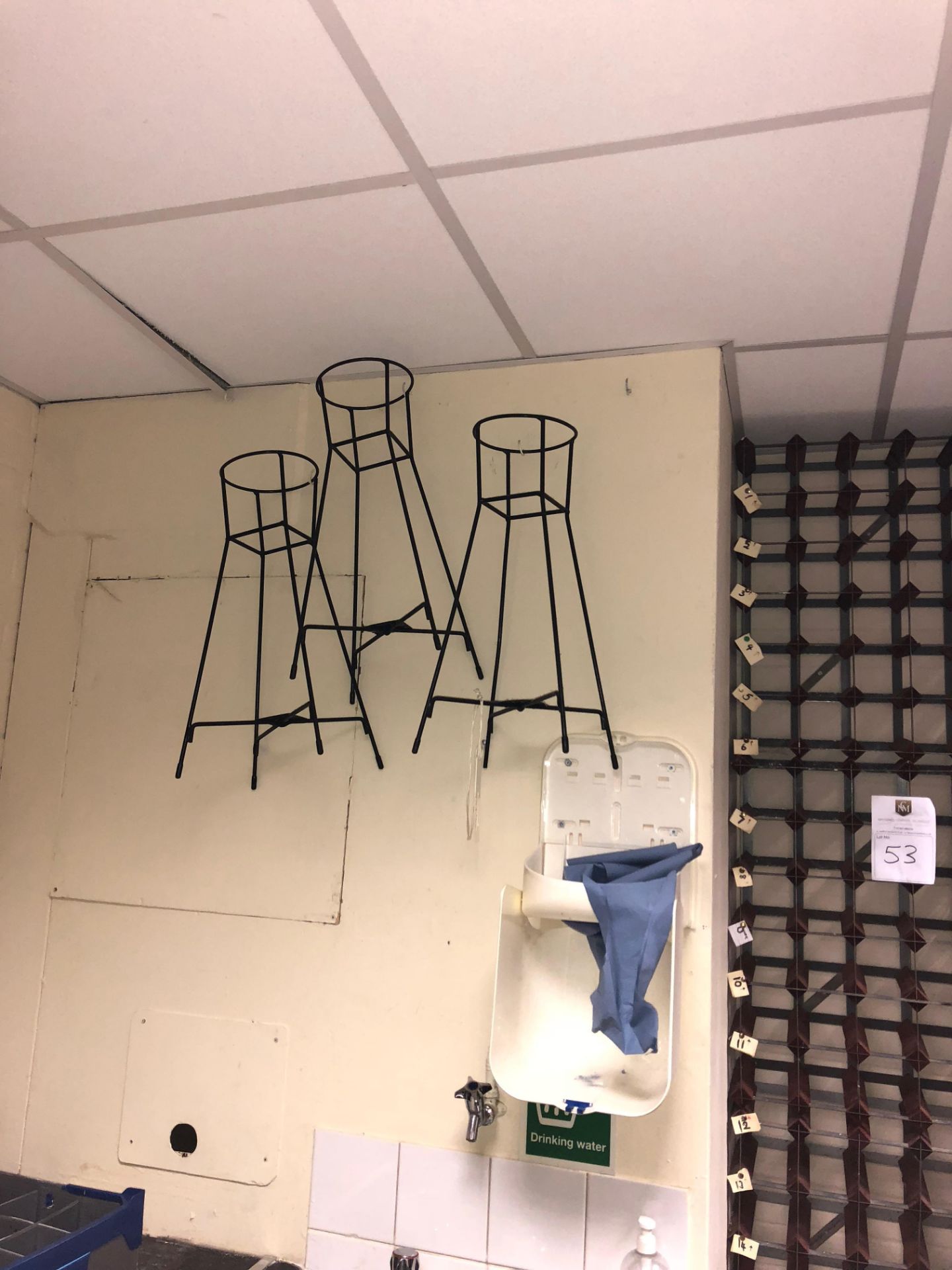 3 x Wine Wall Racks & 3 x Bottle Stands - Image 2 of 3