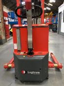 Logitrans Pallet Stacker with Paper Roll Adapter