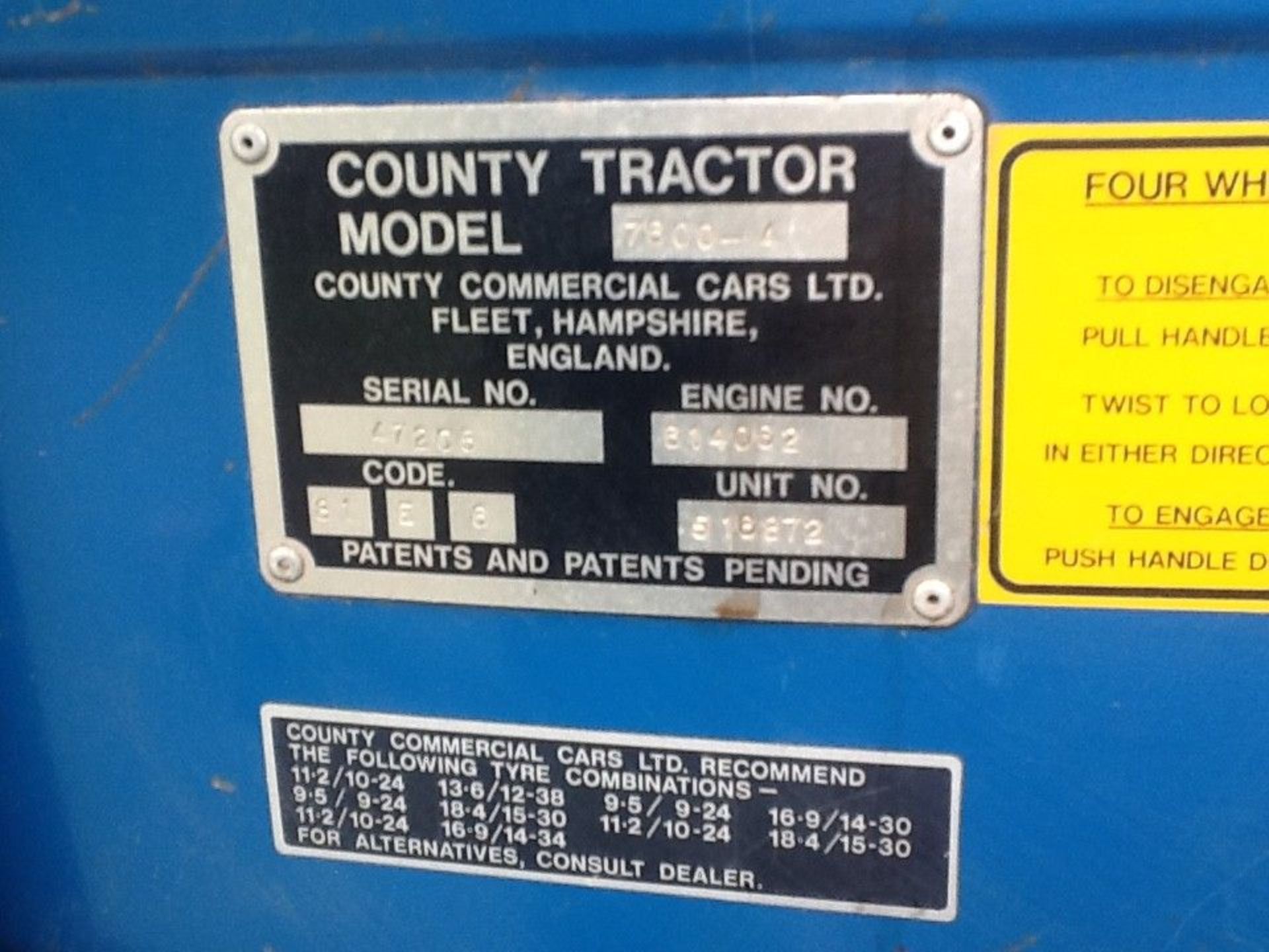 County Ford 7600-4 tractor - Image 8 of 12