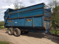 AW Twin axle 12ton Tipping Trailer with Silage Sides for Tractor