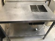 Stainless Steel Table with Refrigerated Well