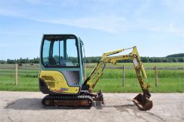 YANMAR SV15 Full Cab Mini Excavator / Digger