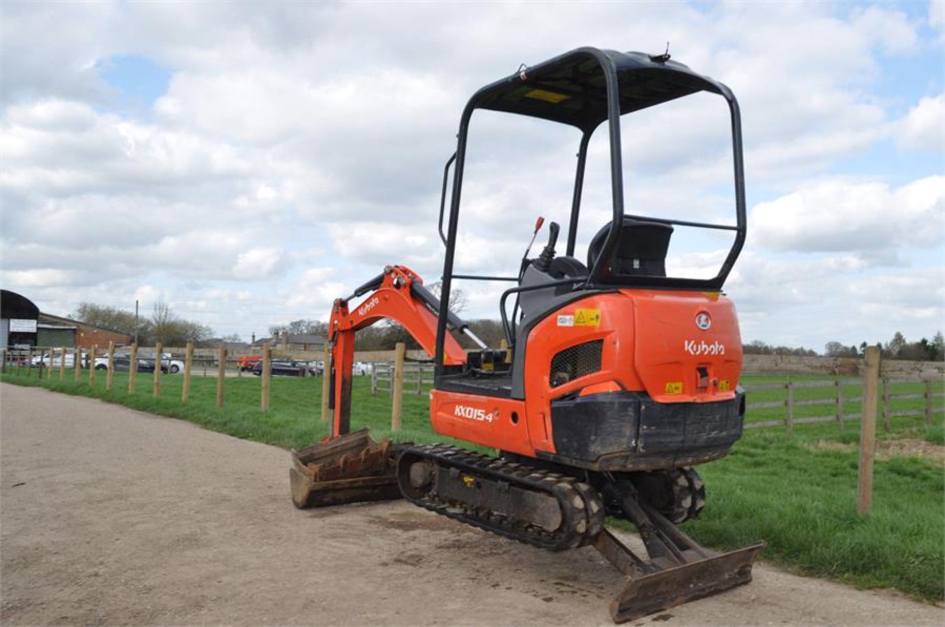 KUBOTA KX015-4 1899hours Mini Excavator / Digger +Q/H +3 BUCKETS y2013 - Image 9 of 11