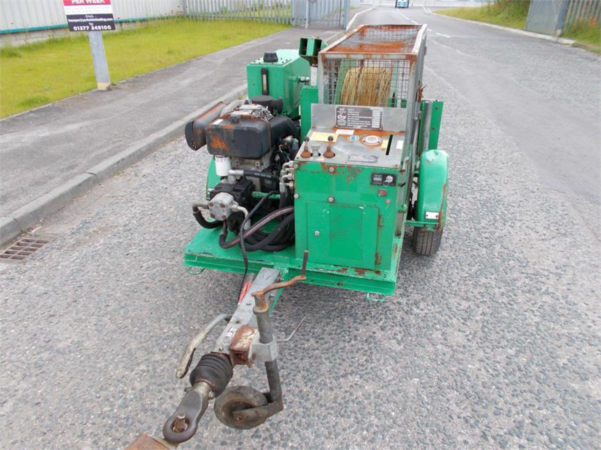 2007 SEB cable pulling diesel electric start fairy capstan winch - Bild 2 aus 10