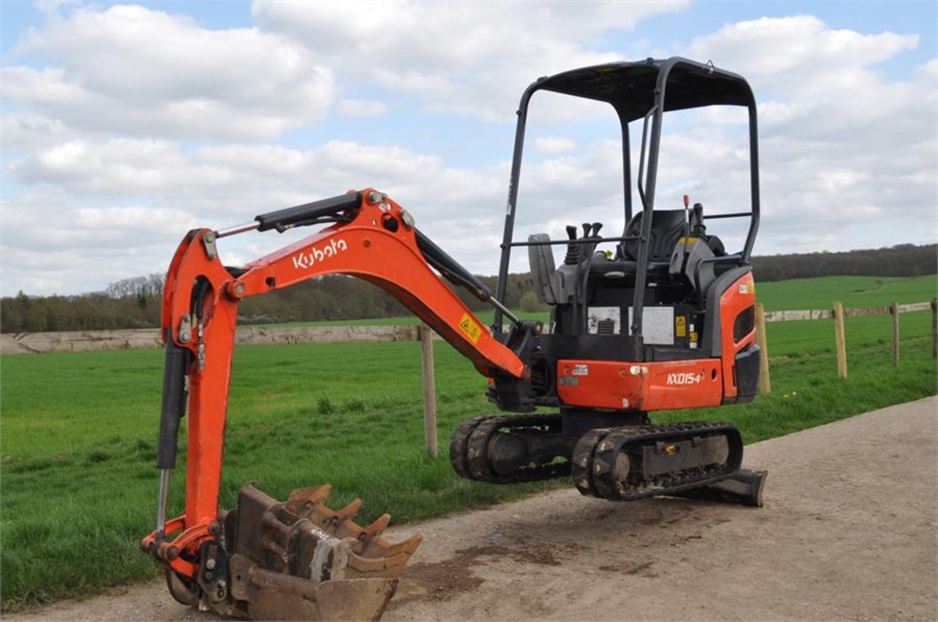 KUBOTA KX015-4 1899hours Mini Excavator / Digger +Q/H +3 BUCKETS y2013 - Image 11 of 11