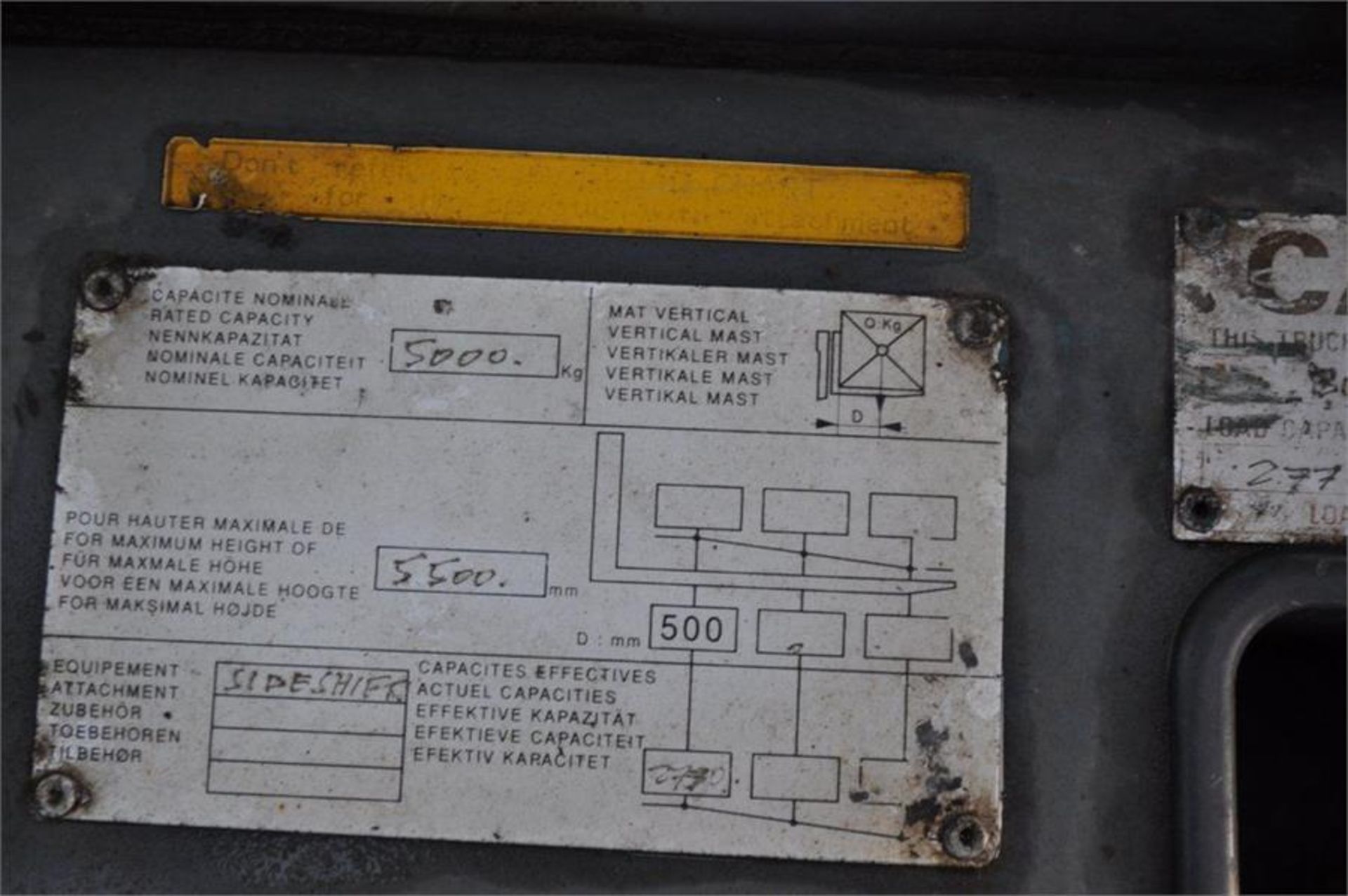 TOYOTA 02-6FD45 4.5t 5.5m DIESEL FORKLIFT - Image 4 of 11