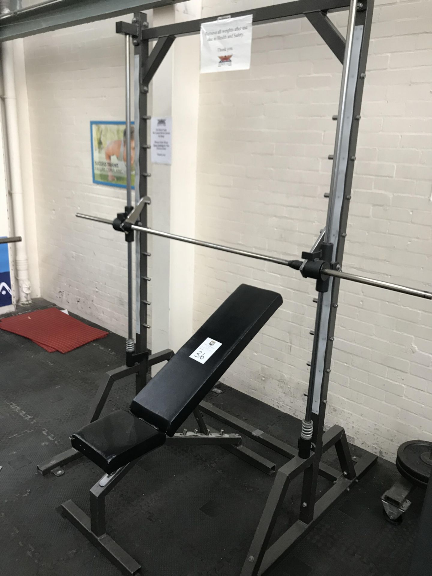 Squat Rack Plus Bench - Image 6 of 6