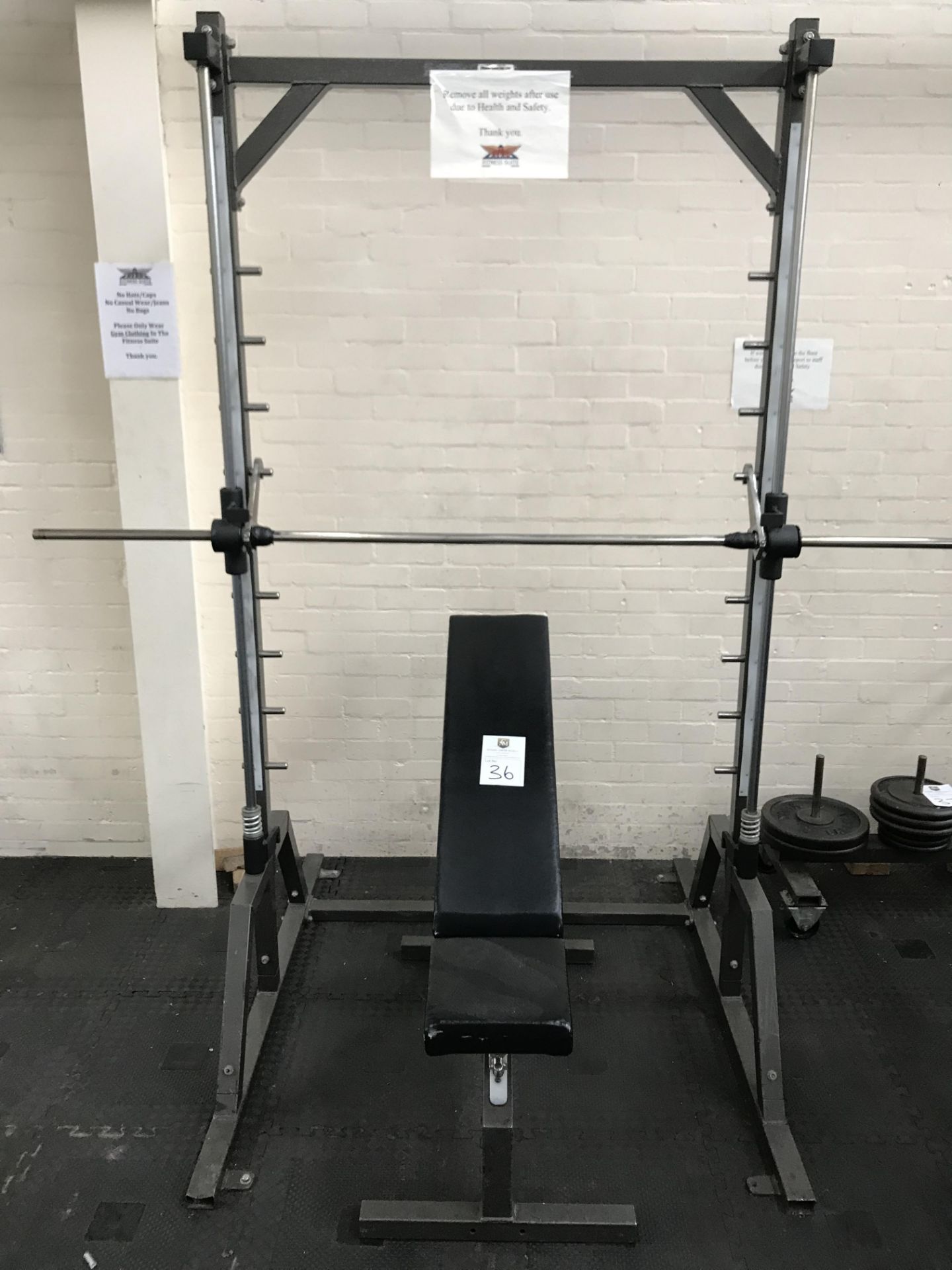 Squat Rack Plus Bench - Image 2 of 6