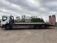 Volvo FE 320 Flatbed Beavertail Lorry with winch 2008