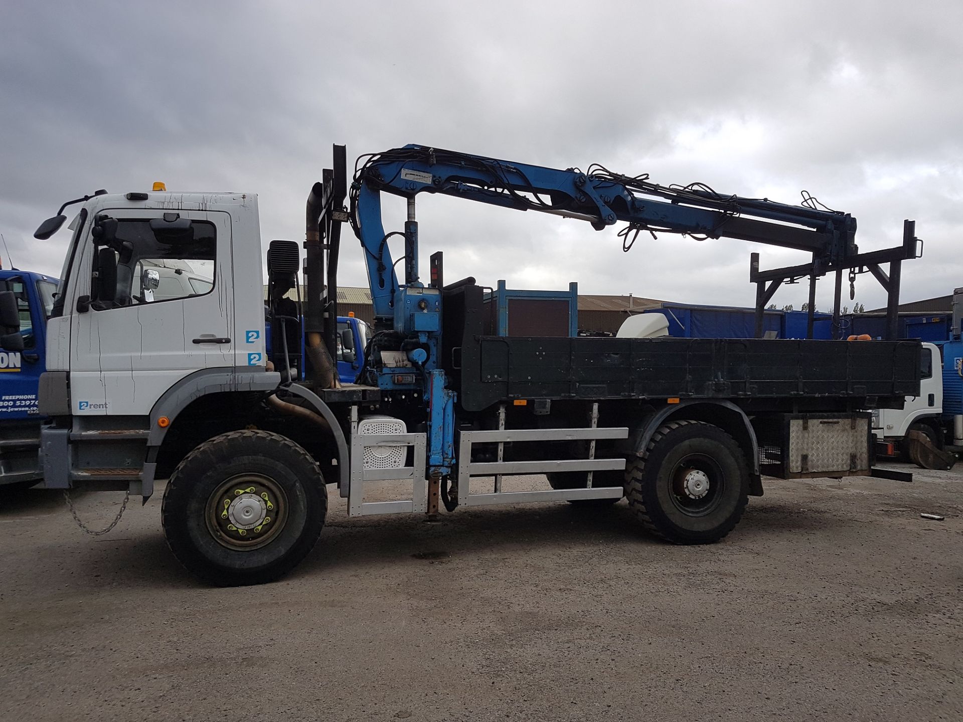 Mercedes Atego 1828 Pole Wagon with Atlas 85.2 85 5 x Section Extension Crane with remote control, P - Image 3 of 8