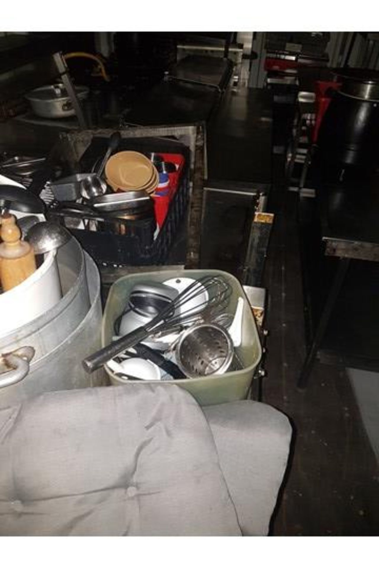 x 2 Stainless Steel Pans and Utensils