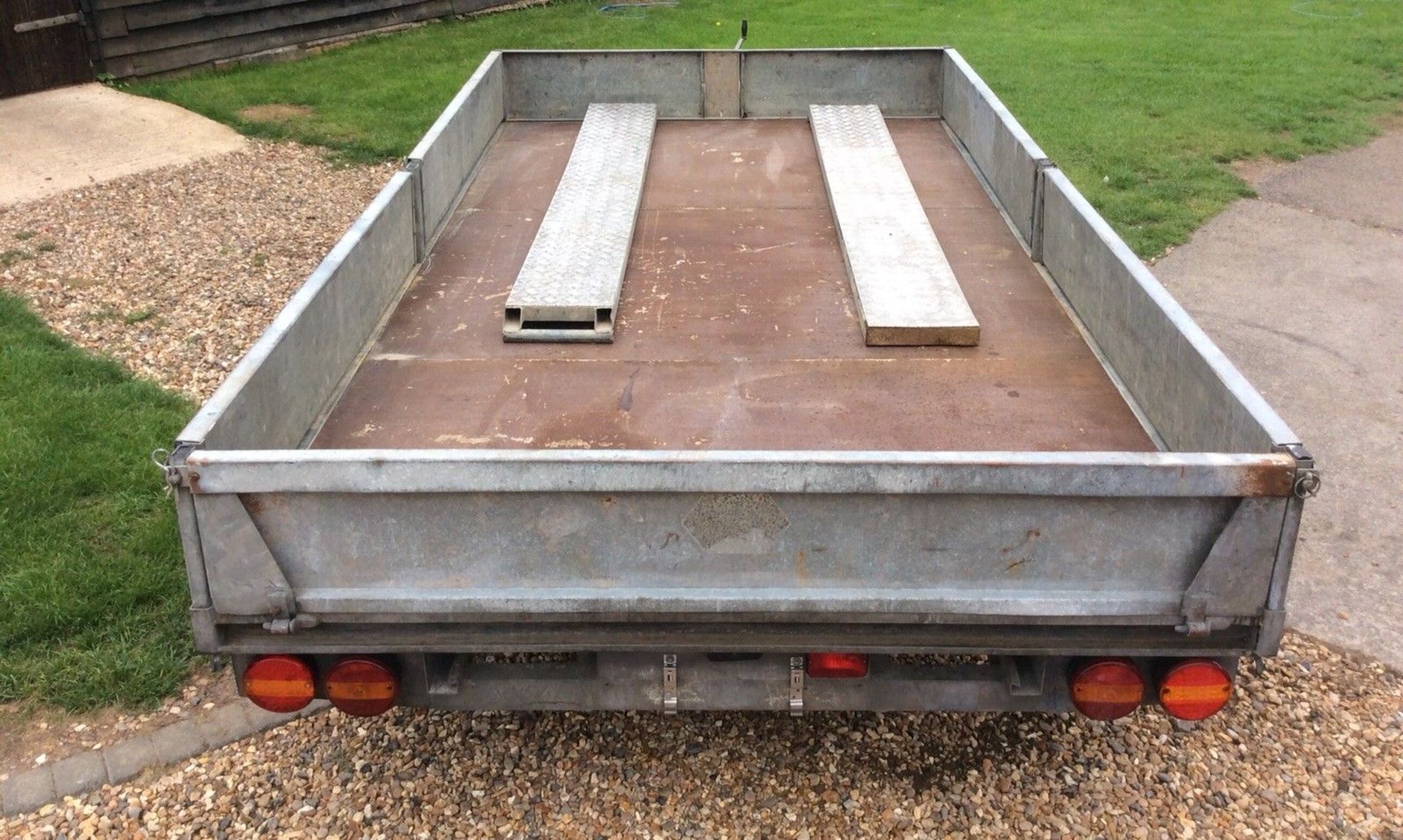 Bateson Trailer Plant Flatbed Twin Axle 6 Ft x 11 Ft * With Ramps* Dropside(442) - Image 4 of 6