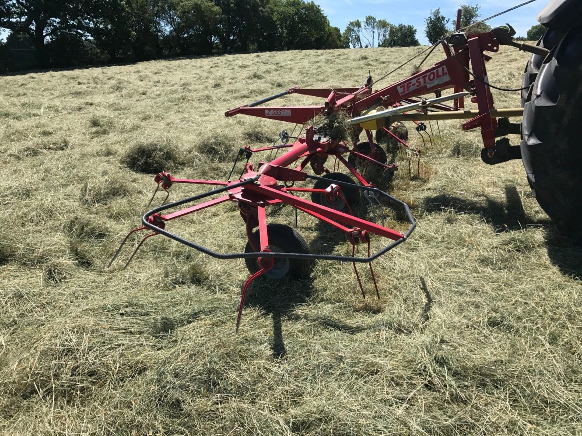 JF Stoll Z-555 DH Hay Tedder Spreader Tractor Mounted 2013 - Image 4 of 10