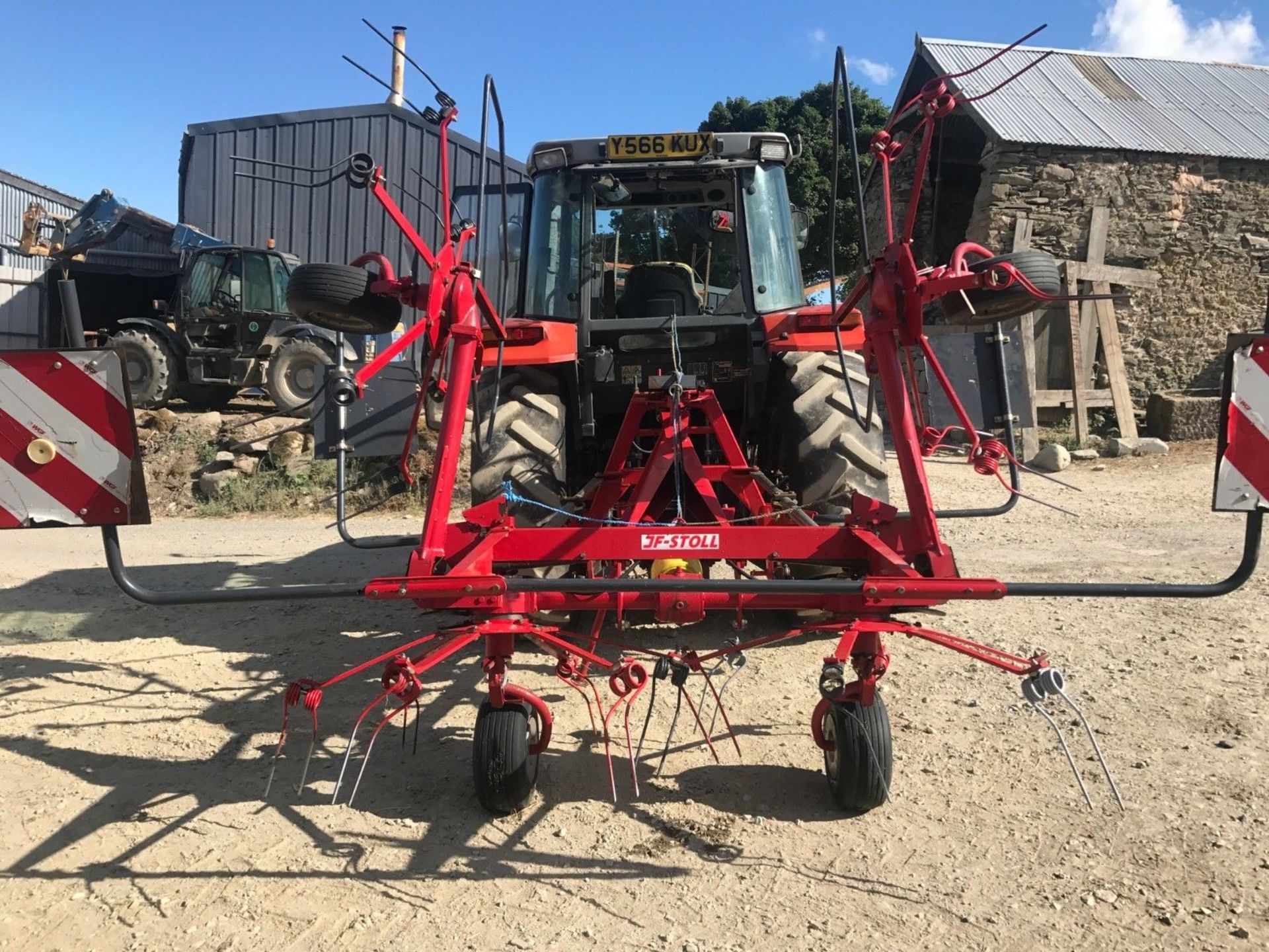 JF Stoll Z-555 DH Hay Tedder Spreader Tractor Mounted 2013 - Image 10 of 10